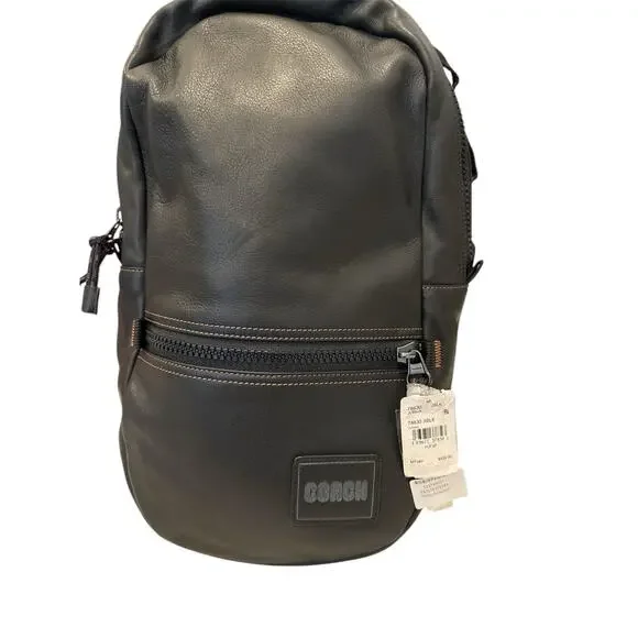 Coach Rucksack Bag Backpack Mens Leather Genuine Black 78830 Pacer New with tags